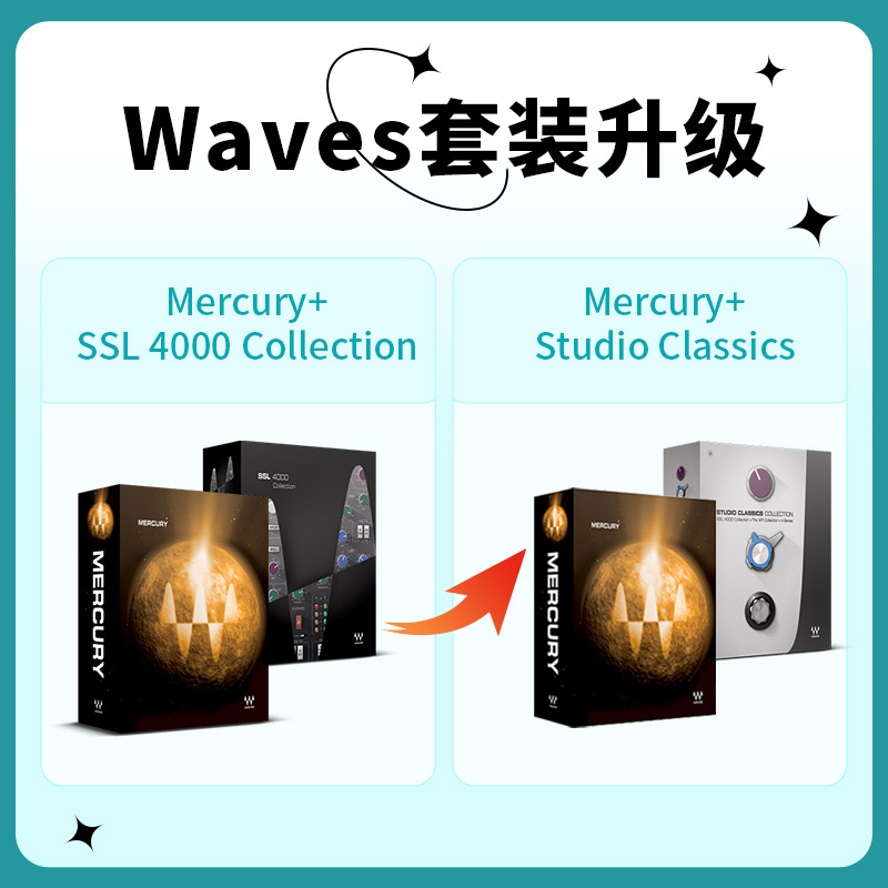 Mercury水星包+SSL 4000 Collection套装组合 升级到Mercury水星包+Studio Classics套装组合