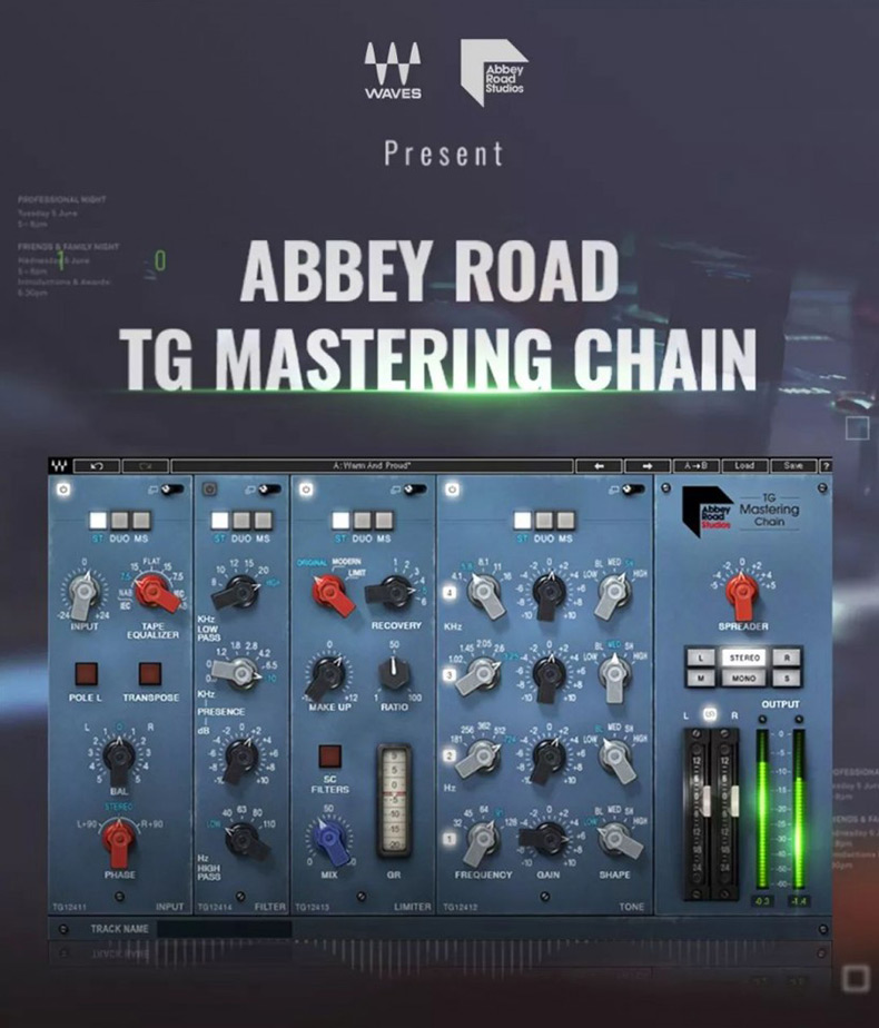 Abbey Road TG Mastering Chain 母带处理混音插件(图1)
