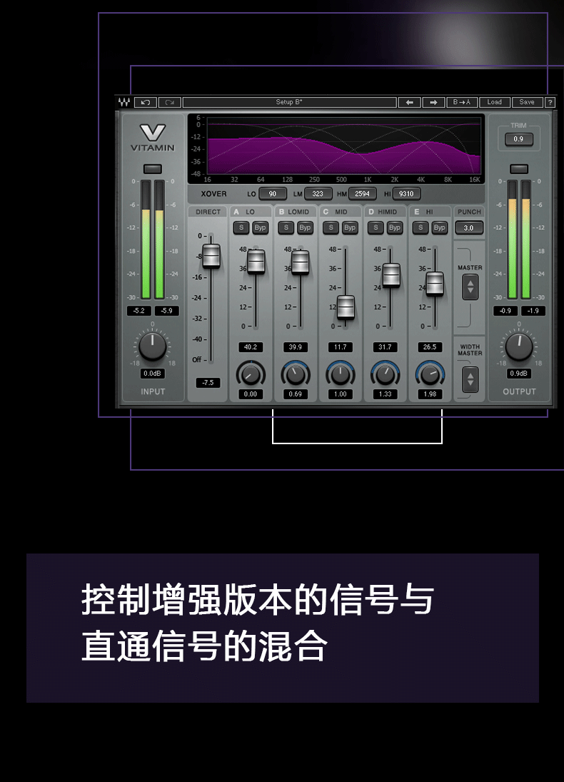 Vitamin Sonic Enhancer插件修音调音增强音色效果器(图4)